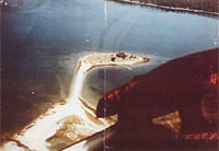 Taylor's Island viewed from the air by seaplane