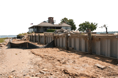 Partially complete bulkhead in areas 3 and 4